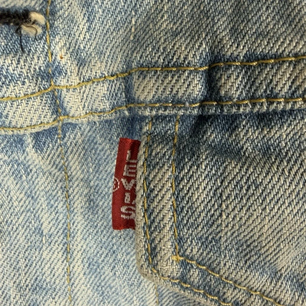 Vintage Levi's Big E Denim Jacket Lot 71557 Adult 38 Japanese Denim Distressed‎